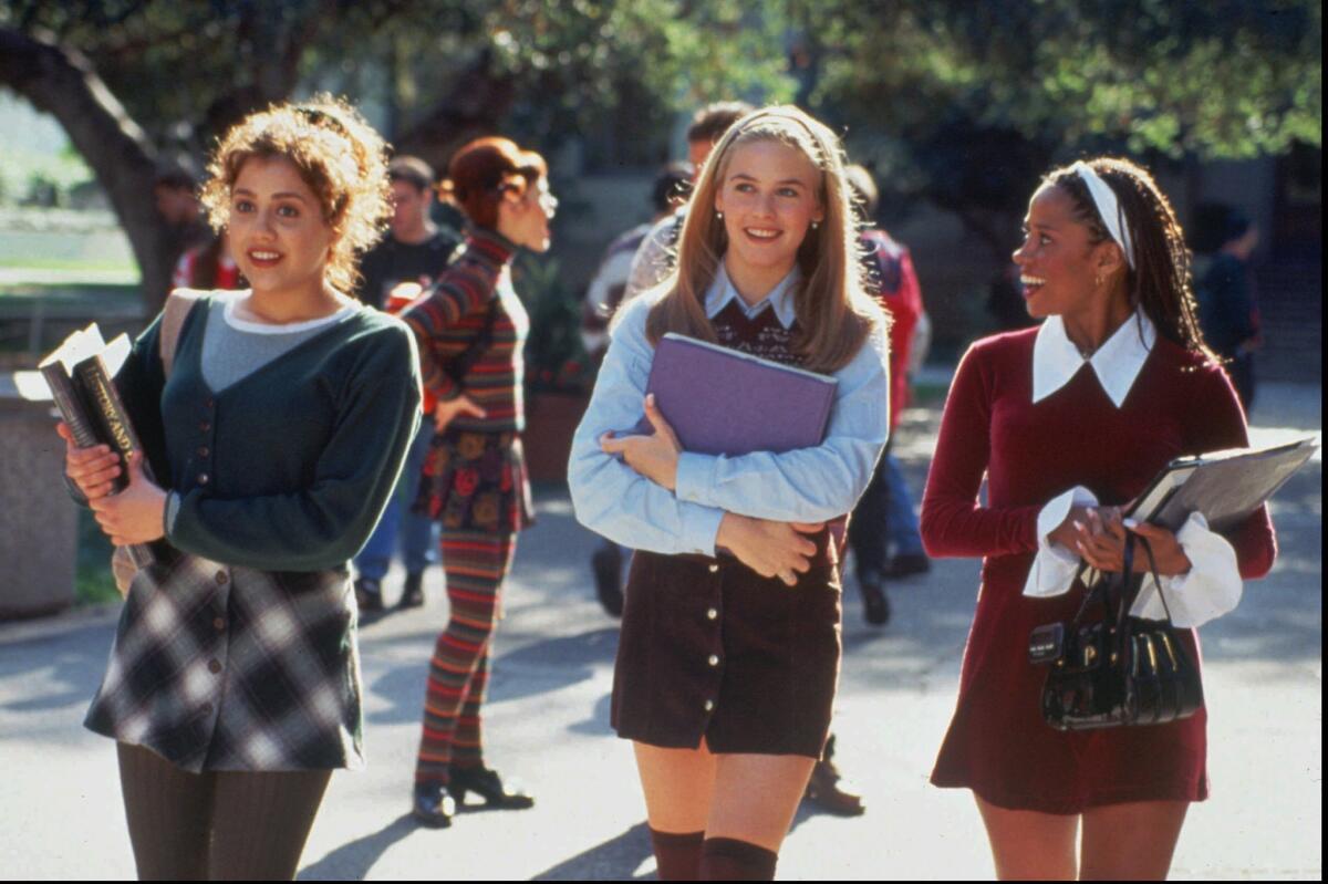 Brittany Murphy, Alicia Silverstone and Stacey Dash in the movie "Clueless."