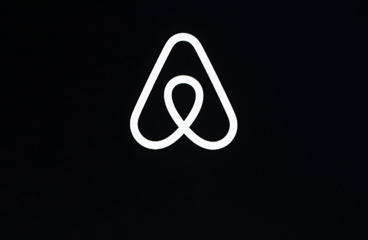 El logo de Airbnb.