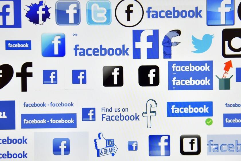 (FILES) This file photo taken on December 28, 2016 shows logos of US online social media and social networking service Facebook in Vertou, France. Facebook on April 6, 2017 ramped up its fight against "fake news" by adding tips on how to tell when shared stories are bogus. An initiative being launched in the US, France and a dozen other countries added an educational tool in an "awareness display" in news feeds at the leading online social network. / AFP PHOTO / LOIC VENANCELOIC VENANCE/AFP/Getty Images ** OUTS - ELSENT, FPG, CM - OUTS * NM, PH, VA if sourced by CT, LA or MoD **