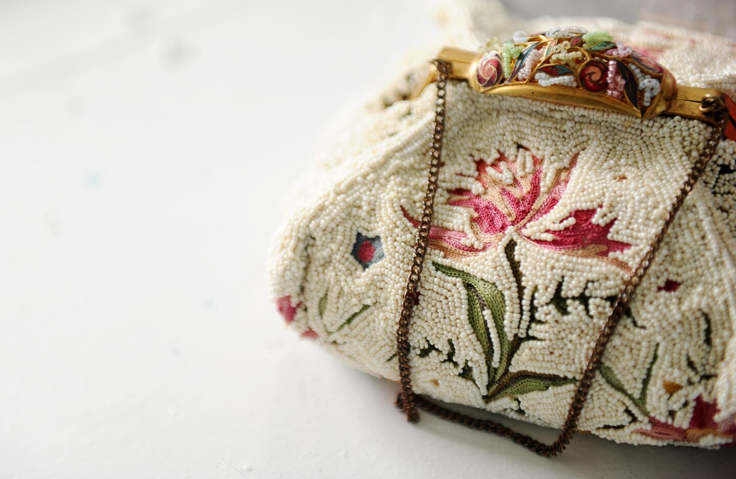 The Ebell of Los Angeles has an archive of clothing and accessories that dates back to the 1800s and includes about 900 pieces. This purse was featured in a vintage fashion show.