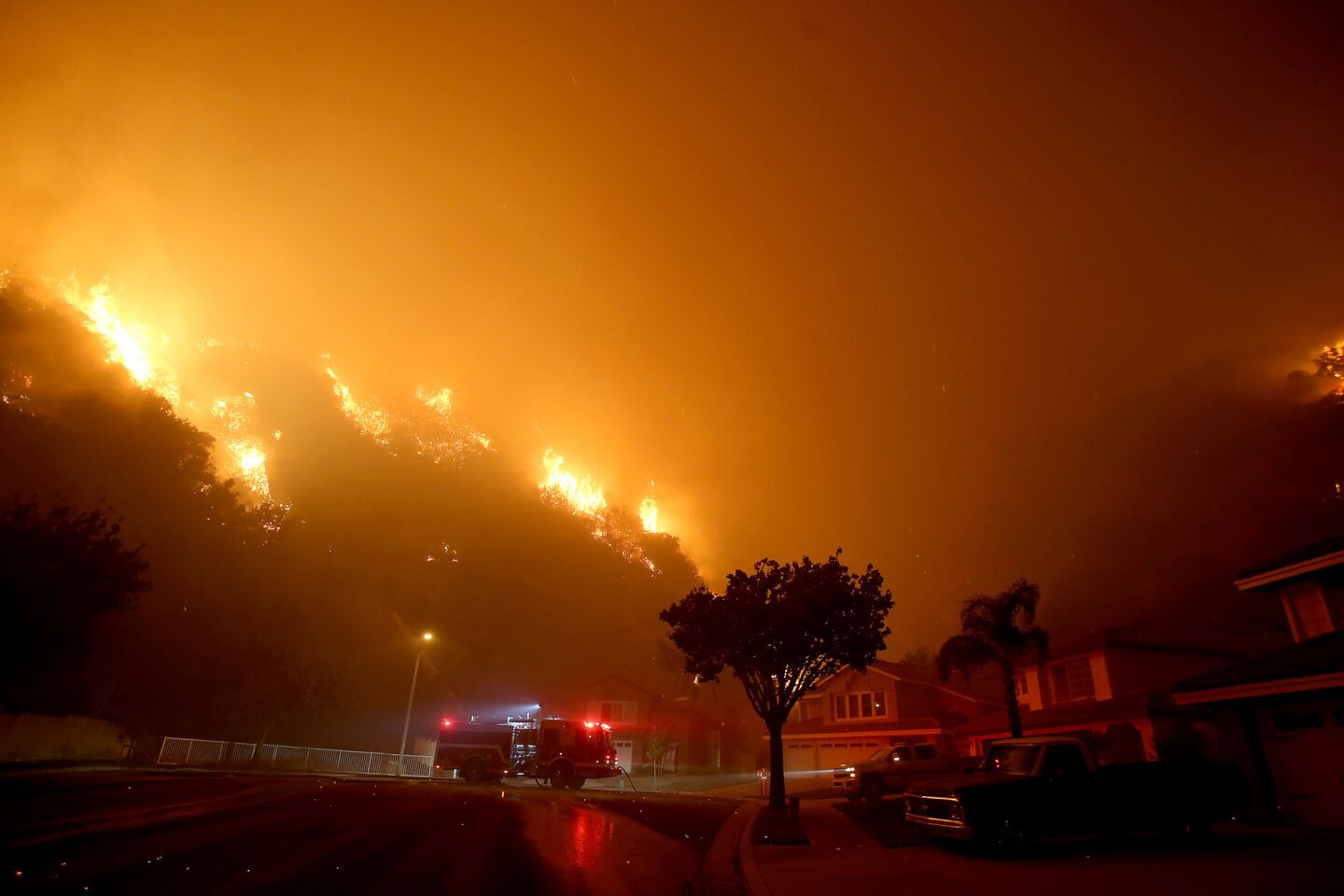 Huge Southern California wildfire is 15 contained as anxious residents