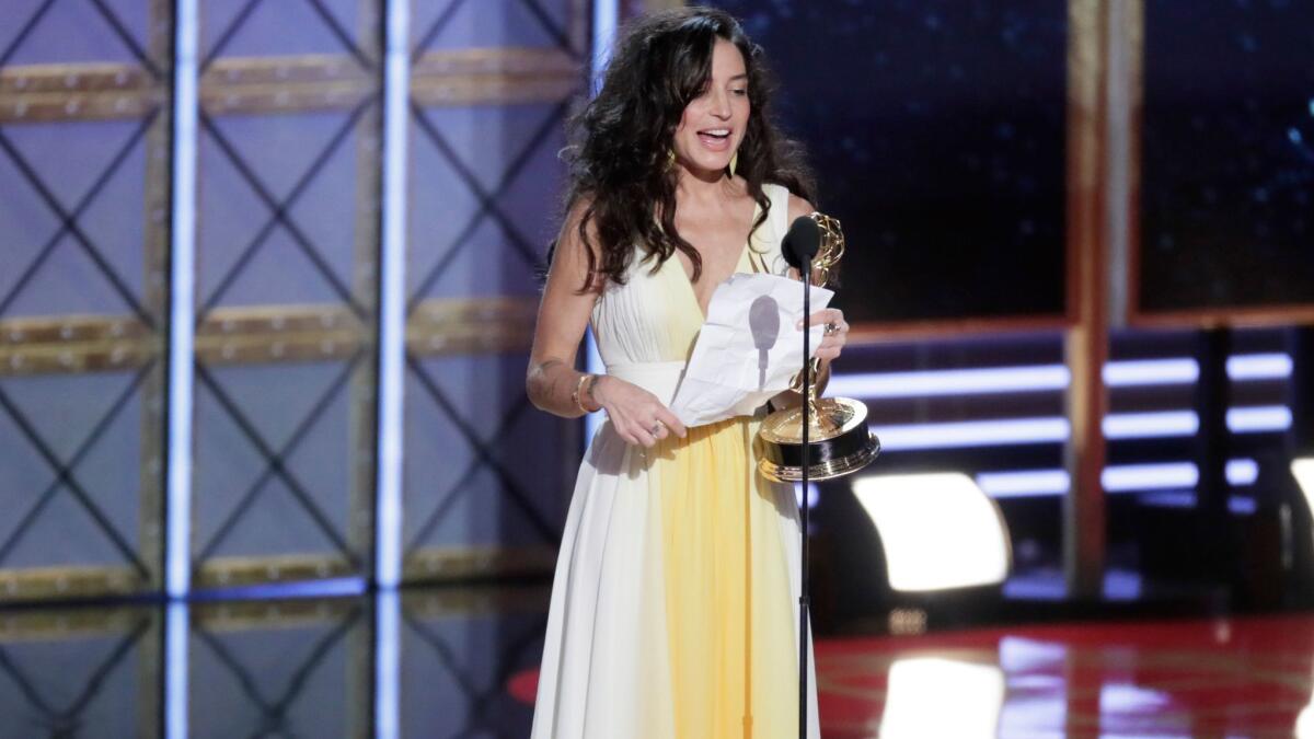 Reed Morano is the second woman to win a directing Emmy. She got the nod for "The Handmaid's Tale."