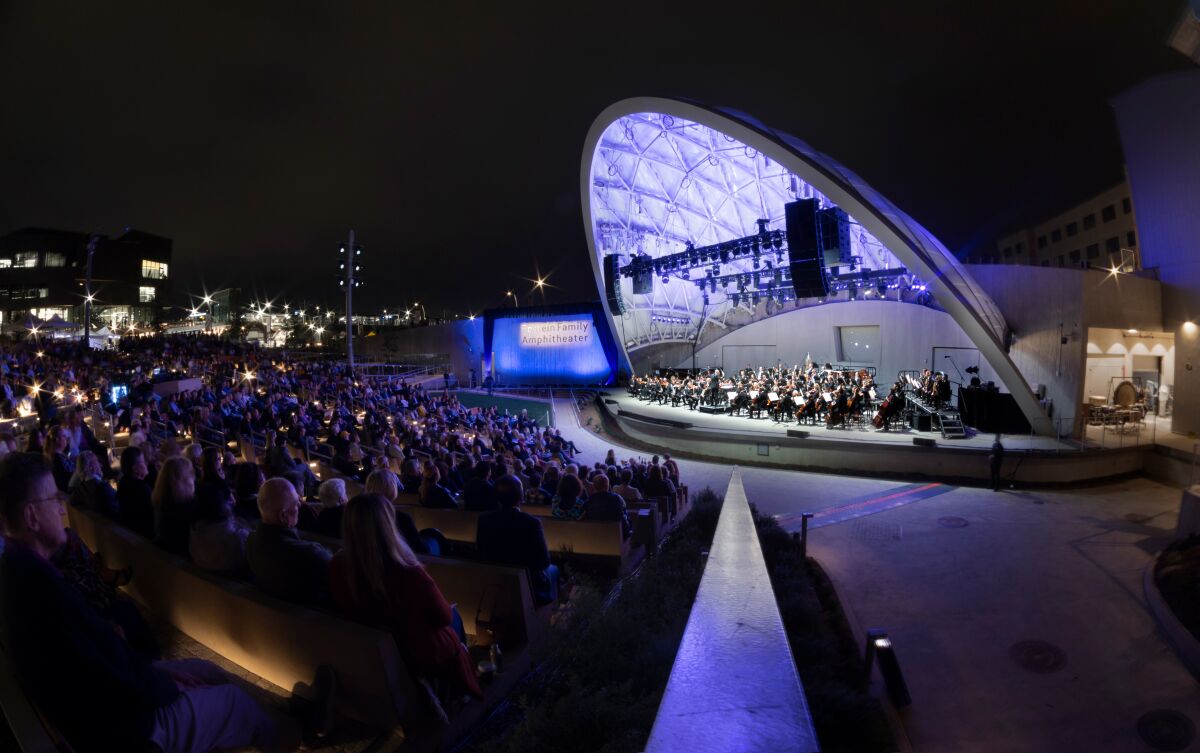 Review San Diego Symphony plays new music for a new venue The San