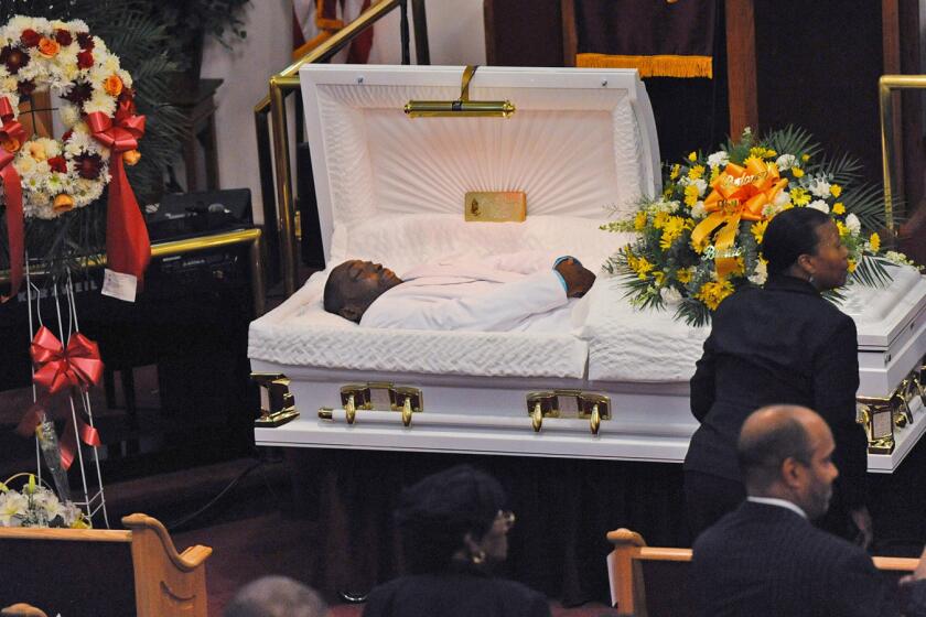 Eric Garner's July 23 funeral at Bethel Baptist Church in Brooklyn.