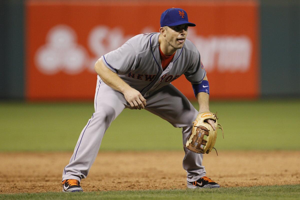 New York Mets third baseman David Wright in action during the third inning of a game against the Philadelphia Phillies on Sept. 29.