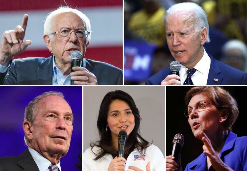 Who are the Democratic candidates for president? Los Angeles Times