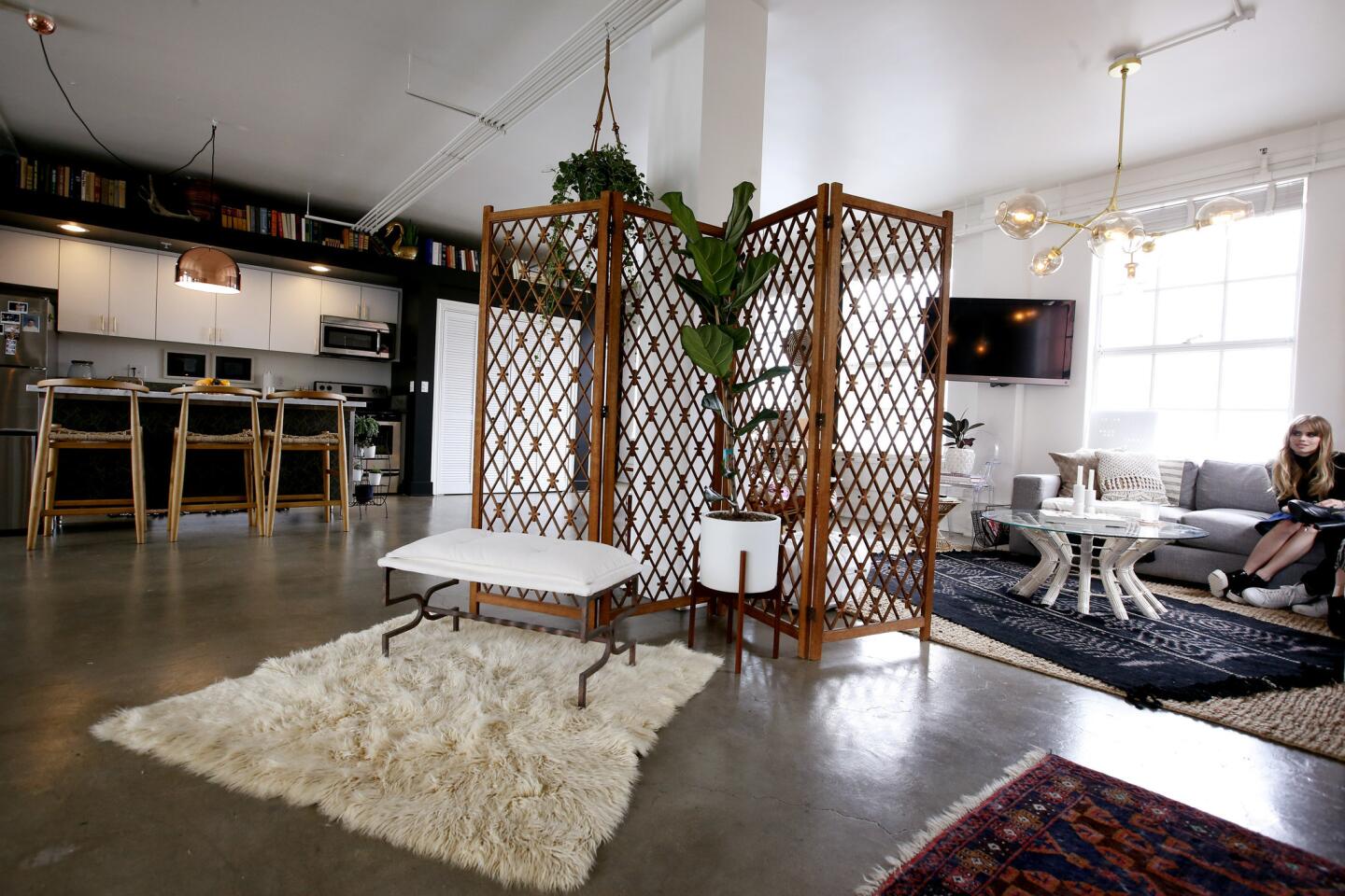 Tour Carlson Young and Isom Innis' DTLA loft