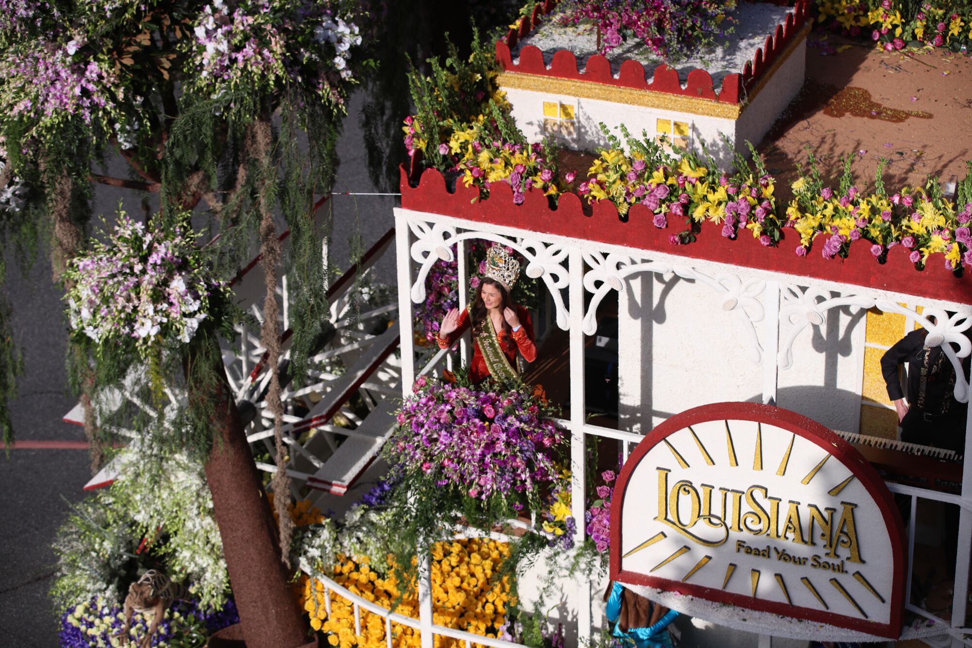 Louisiana Tourism's float.