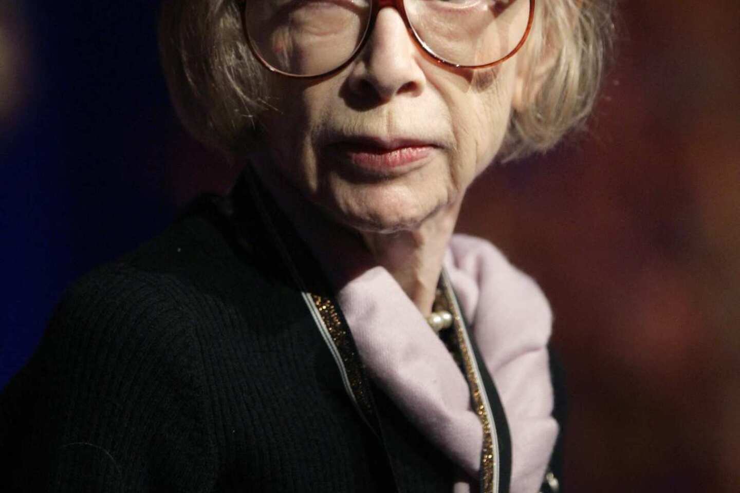 Didion accepts the 2007 Medal for Distinguished Contribution to American Letters at the 58th National Book Awards in New York.