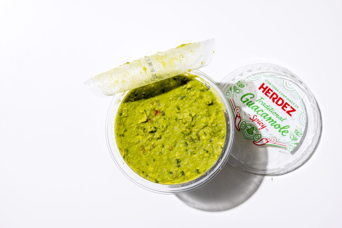LOS ANGELES, CALIFORNIA, Feb. 3, 2022: Herdez Traditional Spicy Guacamole for guacamole Taste Test story