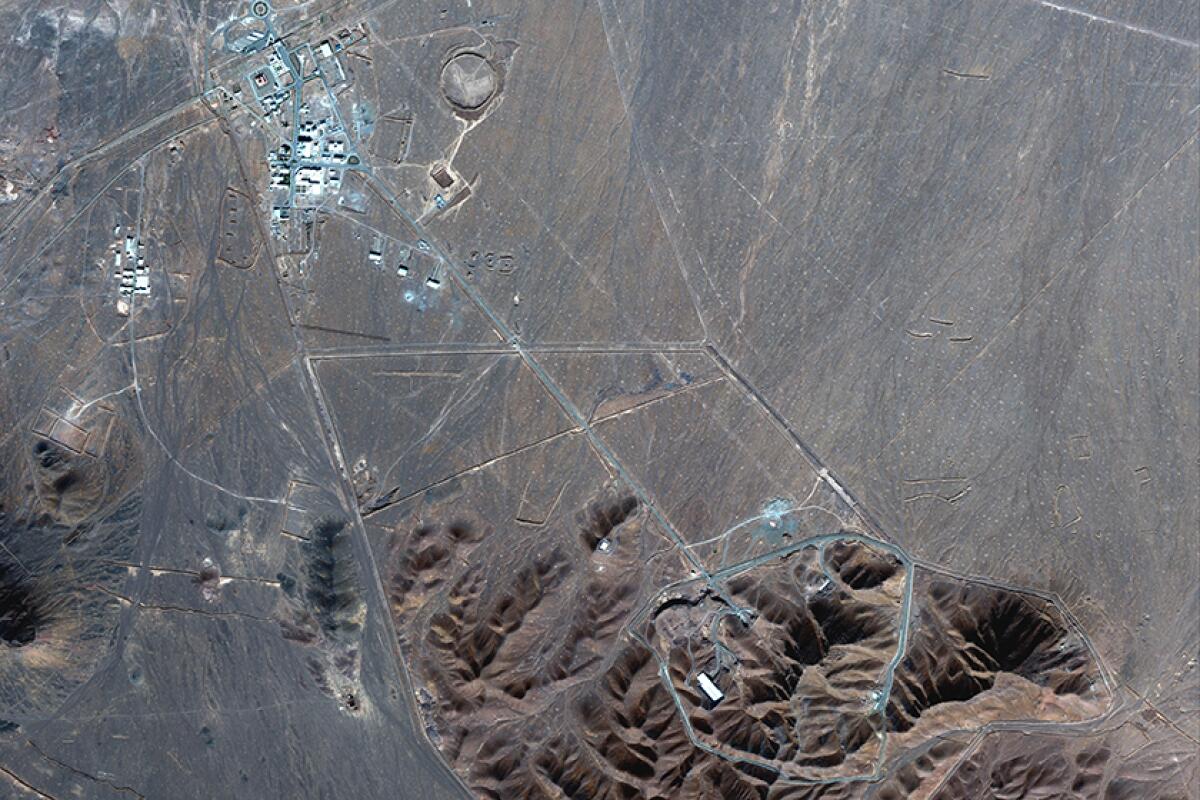 A satellite photo shows Iran's Fordo nuclear site on Nov. 4.