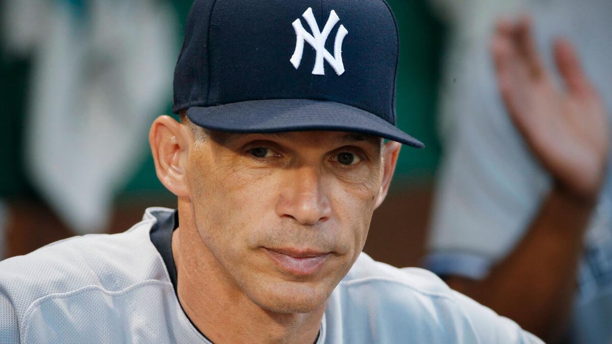 Joe Girardi will not be back as the New York Yankees' manager in 2018.
