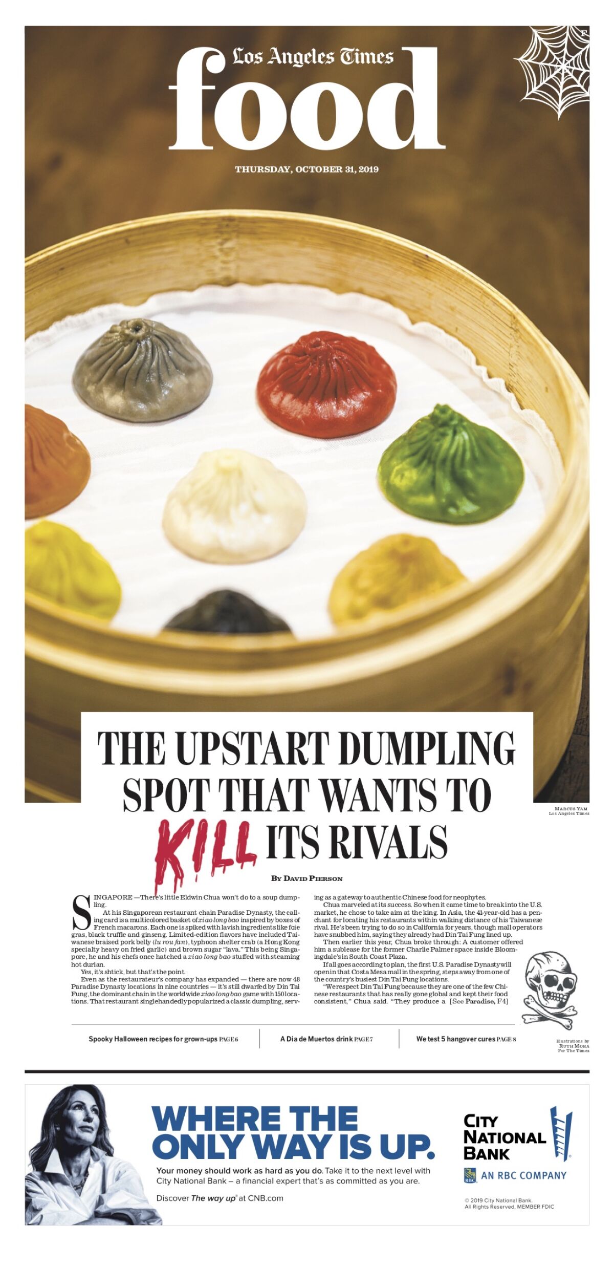 Los Angeles Times Food cover, October 31, 2019 