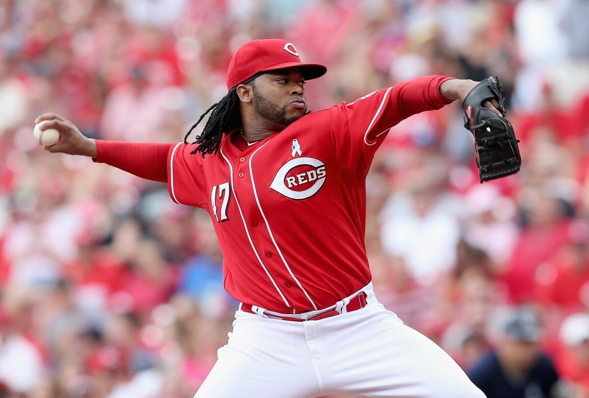 Report: Johnny Cueto headed to disabled list with strained lat