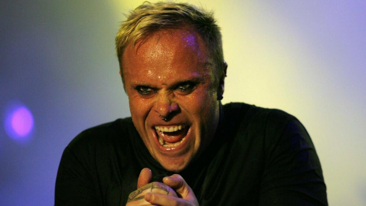 Keith Flint of the British band the Prodigy performs at the Open Air Festival in Frauenfeld, Switzerland, on July 14, 2007.