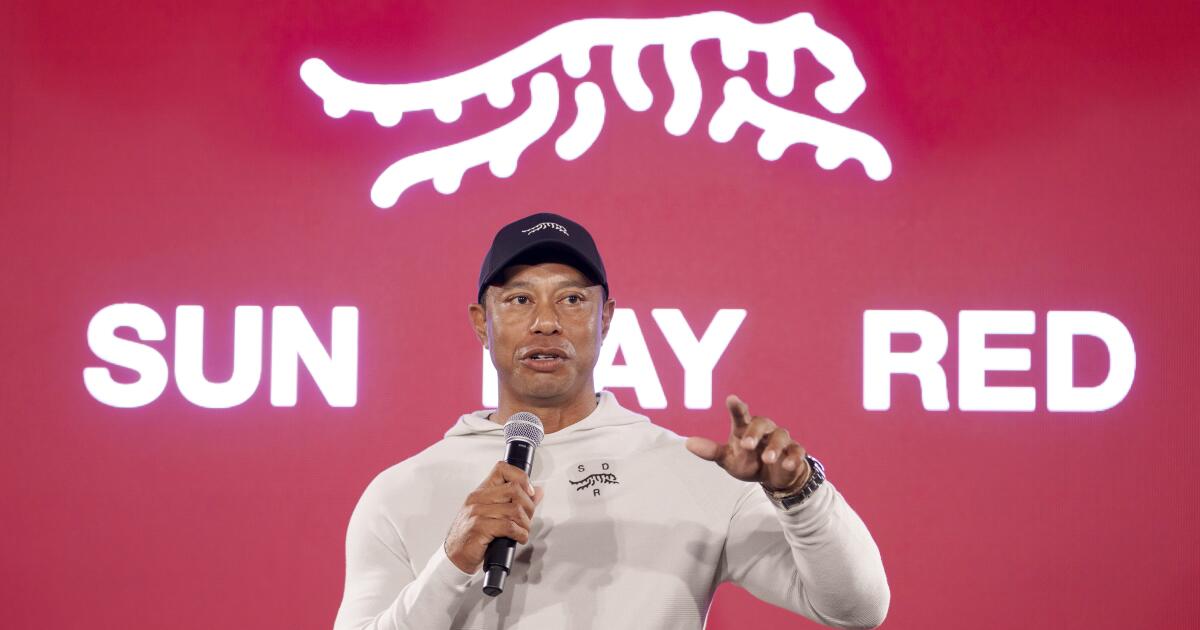Is it the year of the tiger? Tiger Woods unveils new brand in L.A. after leaving Nike