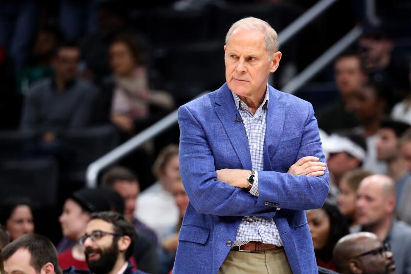John Beilein coaches the Cleveland Cavaliers against the Washington Wizards on Nov. 8 at Capital One Arena.