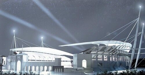 In April of 2006, this artist's rendering of a new Los Angeles Memorial Coliseum was proposed.