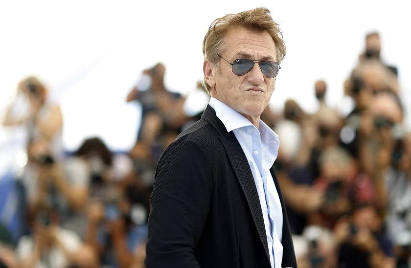 Actor Sean Penn shoots a documentary in Ukraine during the Russian invasion