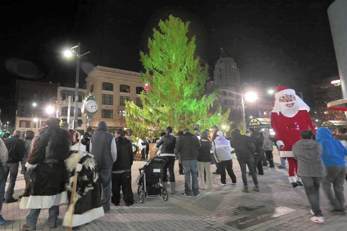 Workers in Reading, Pa., grabbed the city's scrappy Christmas tree at the last minute when mud prevented them from getting to the nicer one they had been sent to fetch. After some dispute, the city decided to embrace it.
