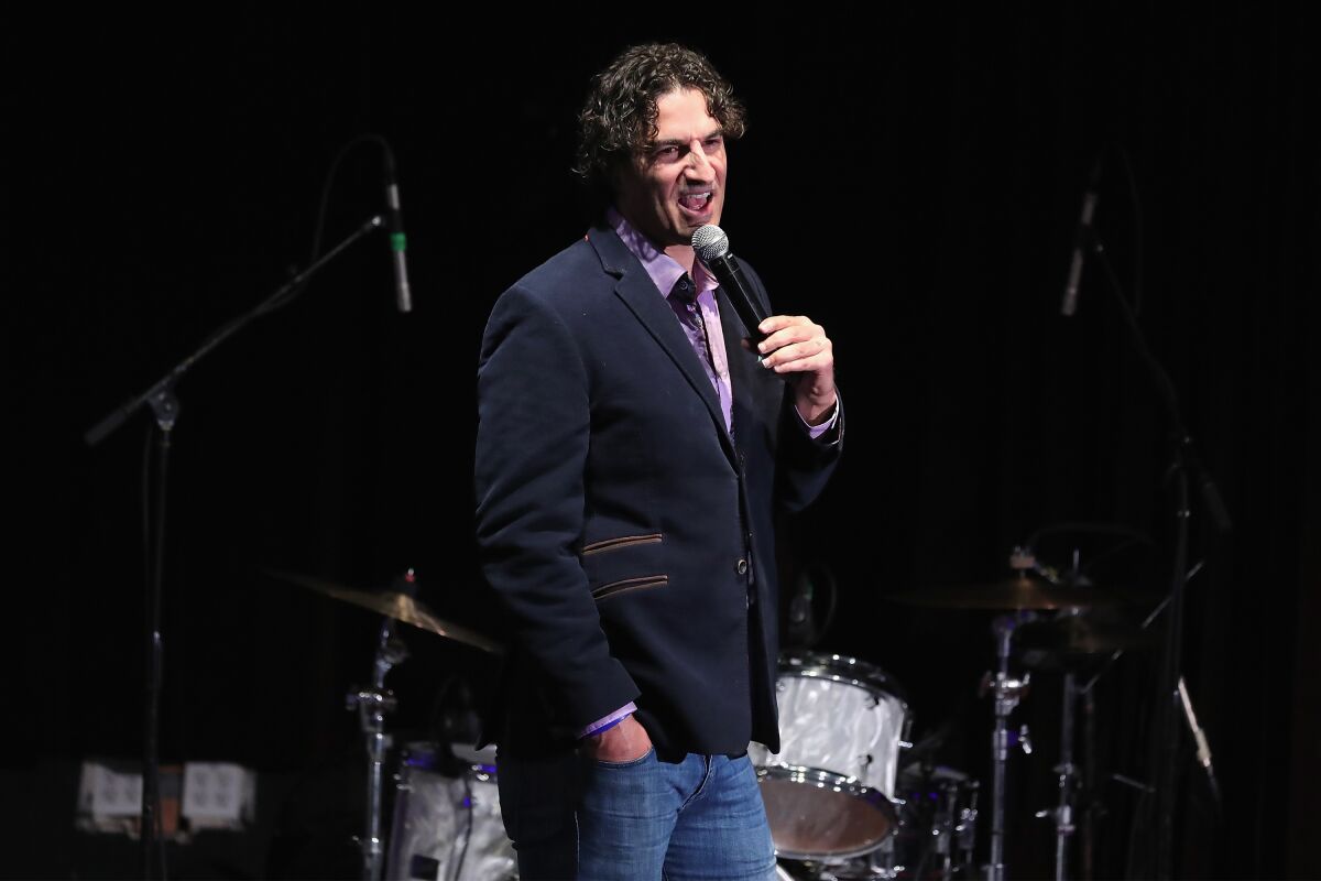 Comedian Gary Gulman performs onstage during HFC NYC presented by Hilarity for Charity at Highline Ballroom on June 29, 2016 in New York City.