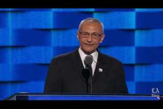 John Podesta, Clinton campaign chair, speaks at the Democratic National Convention