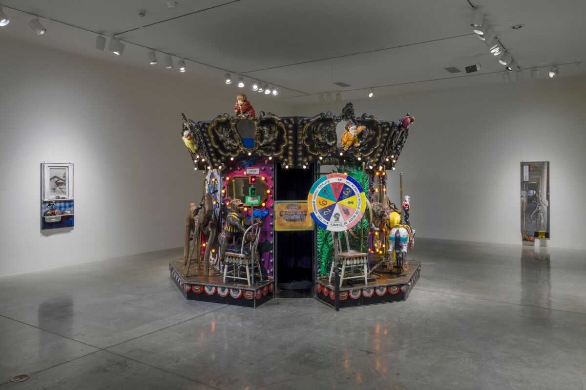 Edward and Nancy Reddin Kienholz, "The Merry-Go-World or Begat By Chance and the Wonder Horse Trigger," 1988-1992.
