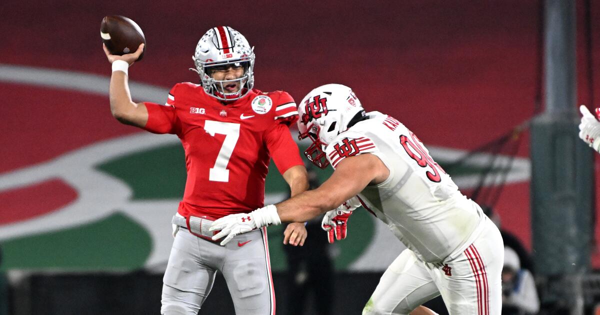 Ohio State's CJ Stroud makes Rose Bowl history vs. Utah - Los Angeles Times