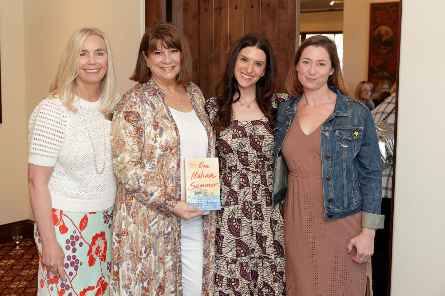 Sarah Shafer (Literary Guild Exec Dir), Julie Slavinsky (Warwick's Director of Events), guest author Rebecca Searles, Erin Malone (Literary Agent)
