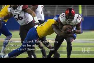 Aztecs rush for school-record 554 yards in 52-7 win over San Jose State