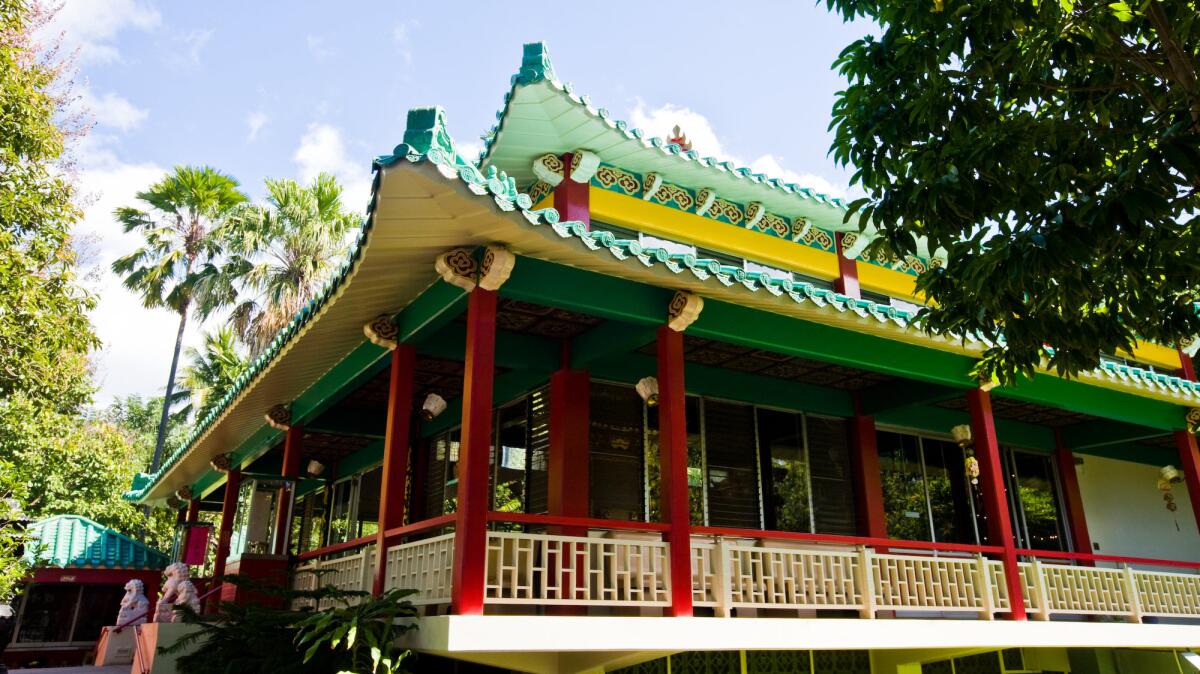 The Kuan Yin temple in downtown Honolulu.