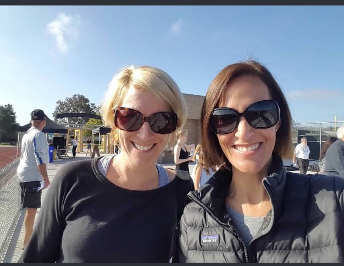 Bonnie Franklin (left) is Chair of Mission Bay Cluster and Becca Horowitz (right) is Chair Elect of the Mission Bay Cluster.