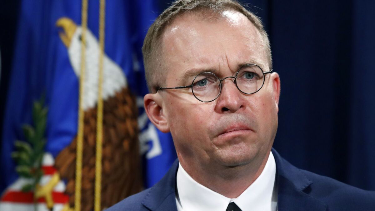Mick Mulvaney ascended to the chief of staff post in January after the departure of John Kelly.