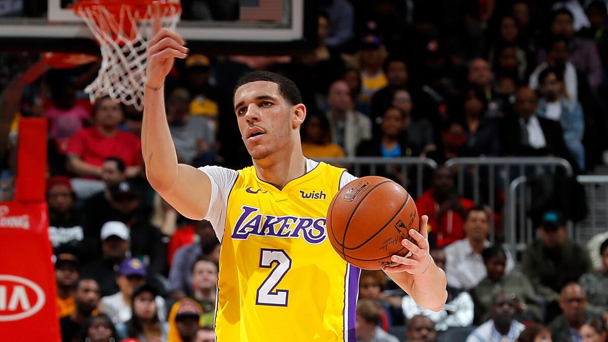 The Lakers will not rush second-year point guard Lonzo Ball, who had knee surgery in July, into full-court activities at the start of training camp next week.