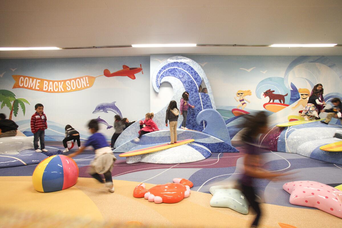 LAX Beach, a children's play area, can take the tension out of travel.