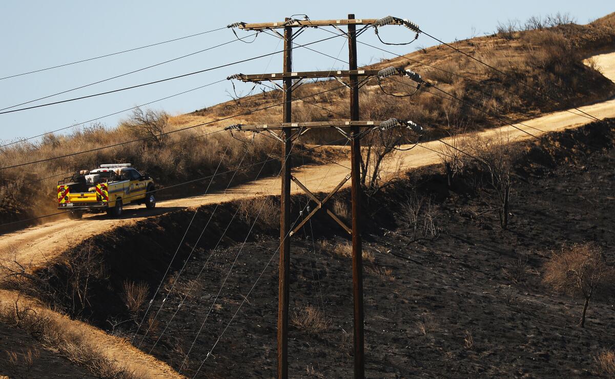 The Easy fire is believed to have started Thursday near Easy Street in Simi Valley.
