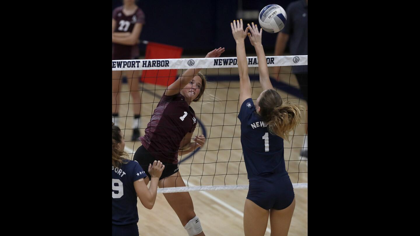 Photo Gallery: Newport Harbor vs. Laguna Beach in girls’ volleyball