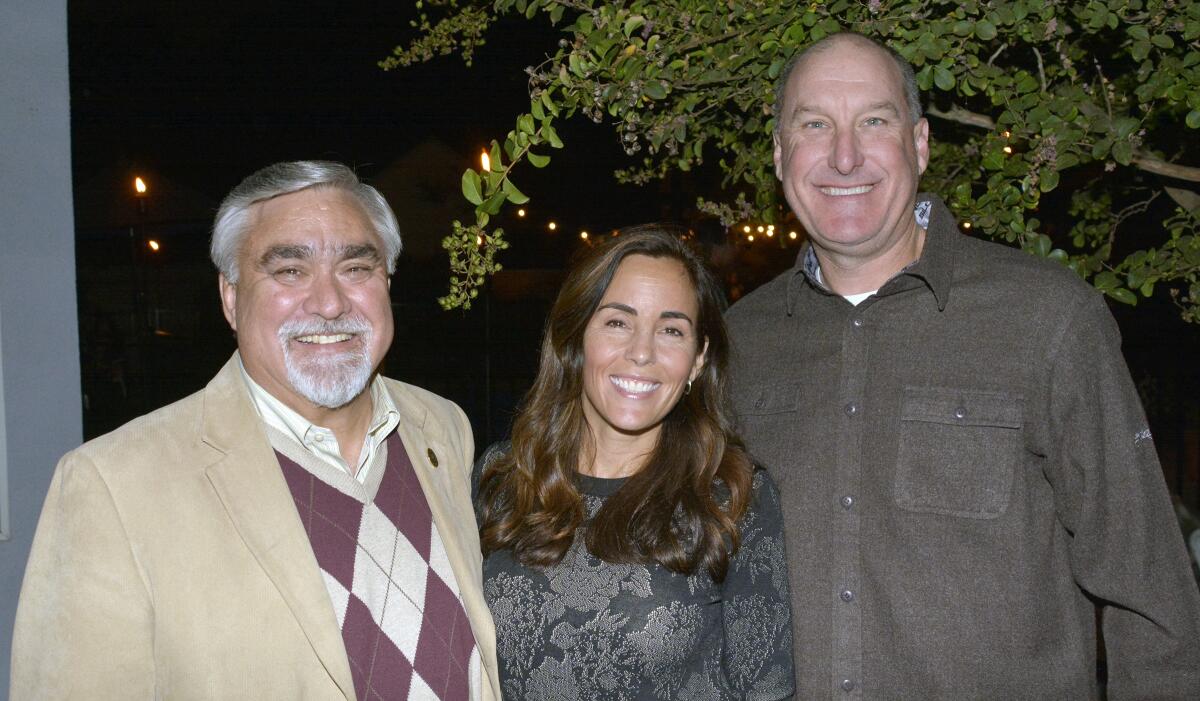 Out in support of the arts at the “Stories From the Heart” fundraiser were, from left, Jess Talamantes, Cindy Giraldo and Mike Flad.