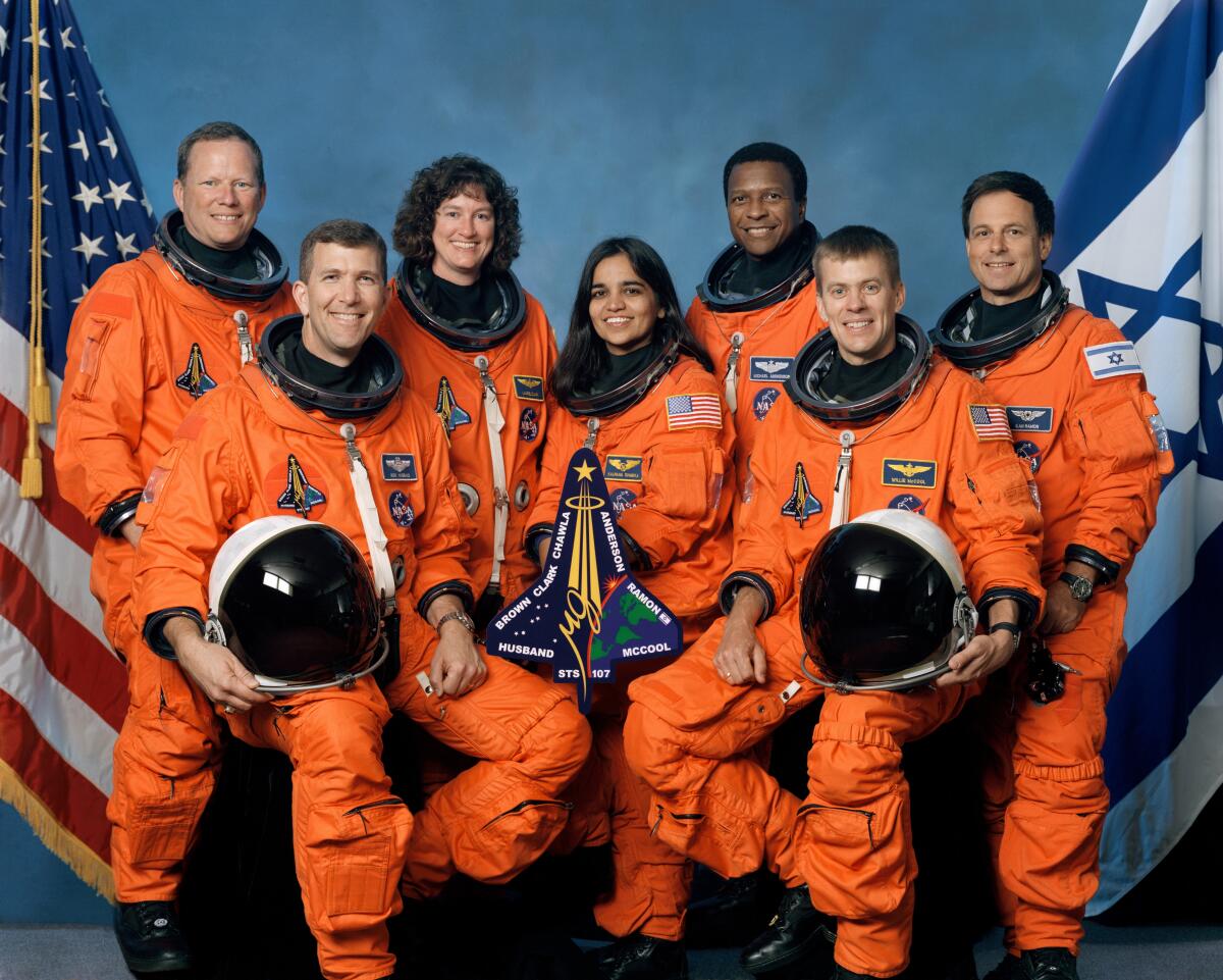 The crew of Space Shuttle Columbia.