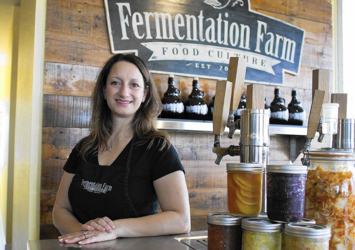 Dr. Yasmine Mason, DC, Fermentation Farm owner, her store in Costa Mesa.