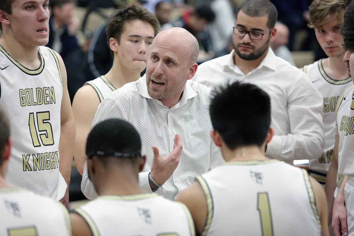 St. Francis High basketball coach Todd Wolfson and his team were informed Thursday that the CIF canceled all state championship games. The Golden Knights were to content for the Division II title Saturday in Sacramento.