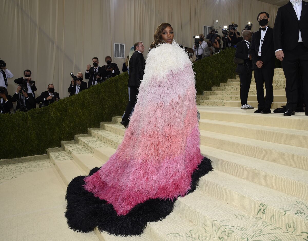 Serena Williams attends the 2021 Met Gala