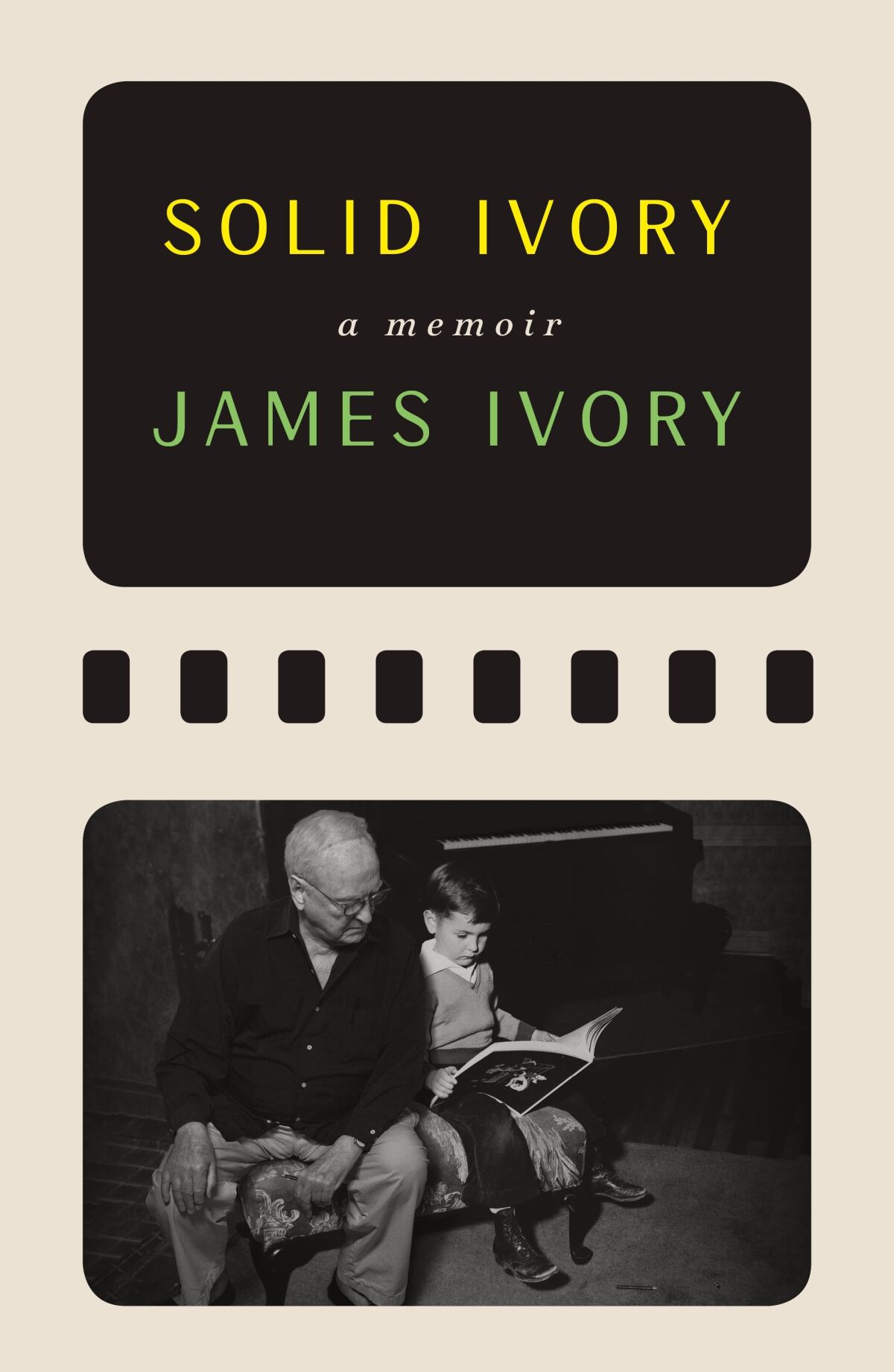 This cover image released by Farrar, Straus and Giroux shows "Solid Ivory" by James Ivory. (Farrar, Straus and Giroux via AP)