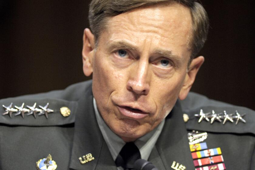 Media reports had surfaced that indicated the Pentagon was considering downgrading Army Gen. David H. Petraeus to a three-star general.
