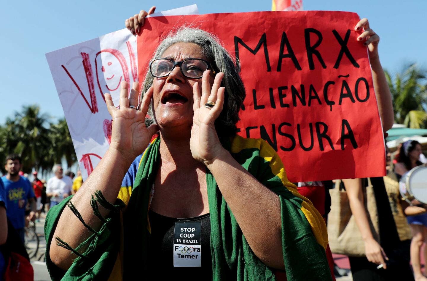 Río 2016: Protestas en inauguración