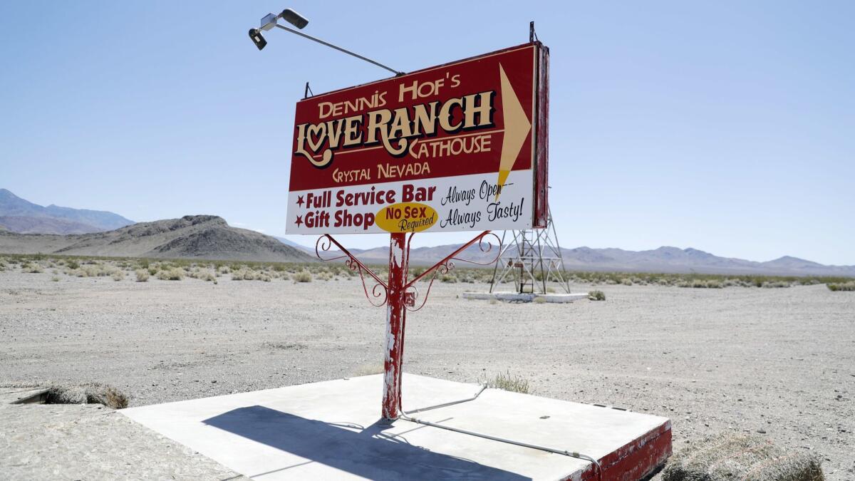 Nevada residents in two counties are gathering signatures to qualify ballot measures to make brothels illegal. If successful, the referendum would knock out nearly half of the state’s brothels, including the Love Ranch in Pahrump.