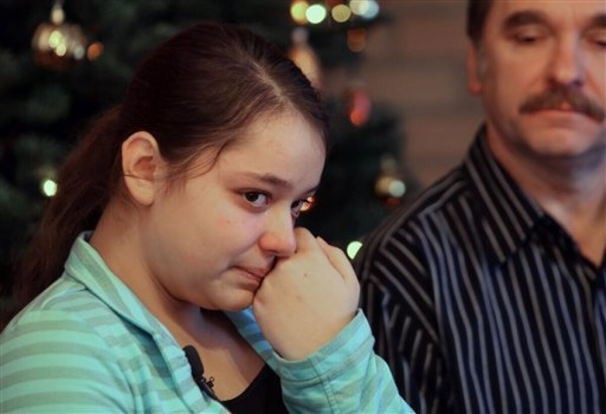 Kristina Shevchenko, 15, a victim of the shooting at the Clackamas Town Center mall near Portland, Ore., describes her ordeal to reporters for the first time.