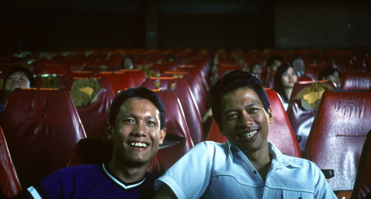 Sakda Kaewbuadee and Banlop Lomnoi in the 2004 movie "Tropical Malady."
