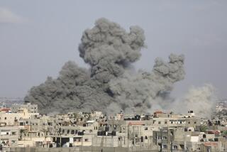 Smoke rises following Israeli airstrikes in Rafah, southern Gaza Strip on Thursday, Oct. 12, 2023. (AP Photo/Hatem Ali)
