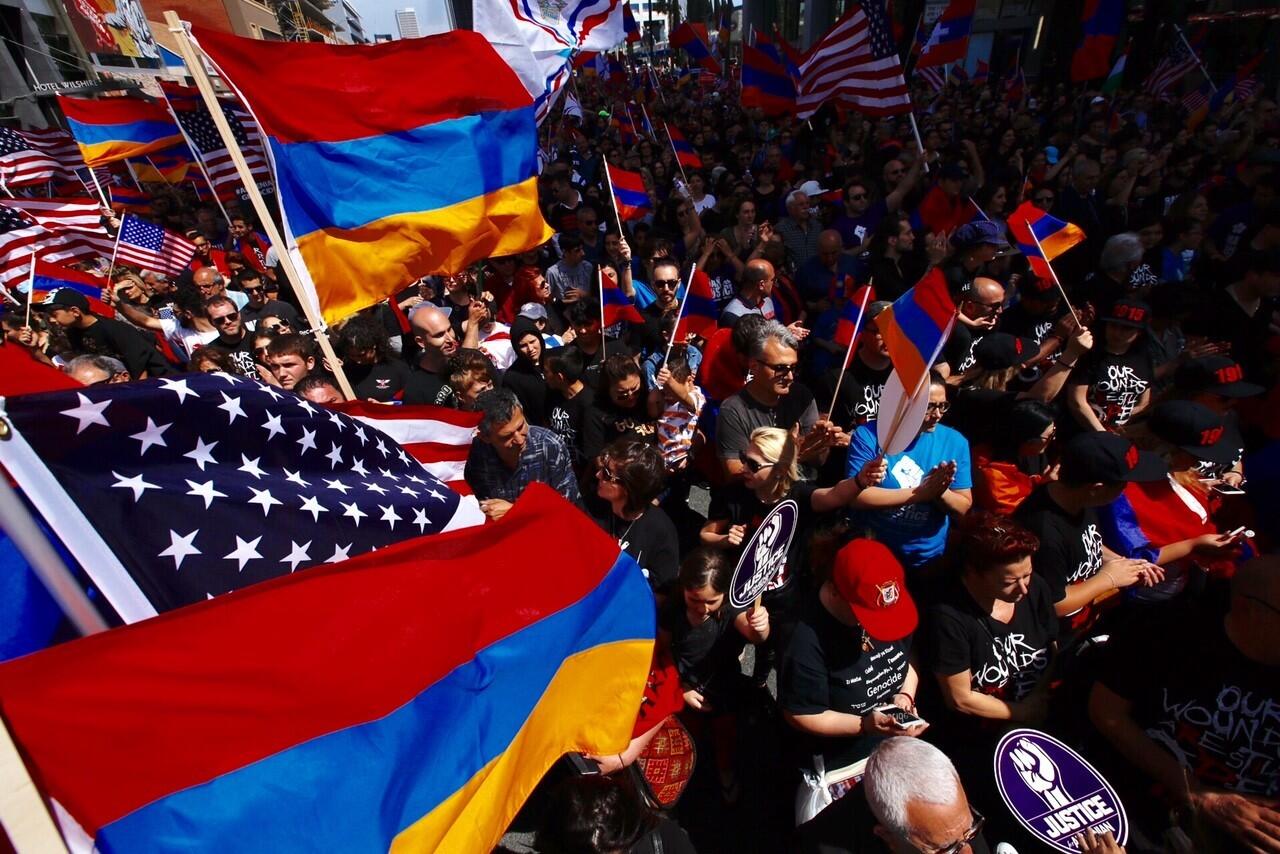 Armenian genocide anniversary march